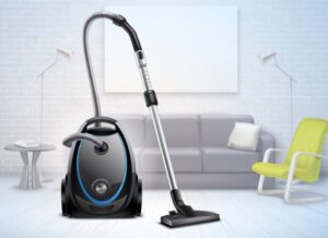 vacuum cleaner with an upholstery attachment to deep clean a mattress